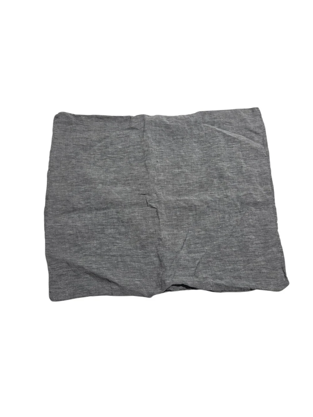 West Elm Gray 100% Linen Standard Pillowcase ONE SINGLE